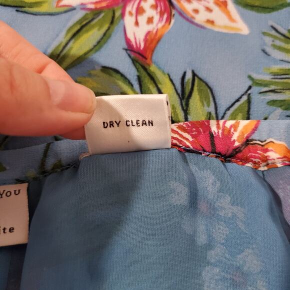 Lord & Taylor Vintage 100% Silk Tropical Floral A-Line Skirt Womens PP Hawaiian - Picture 9 of 10